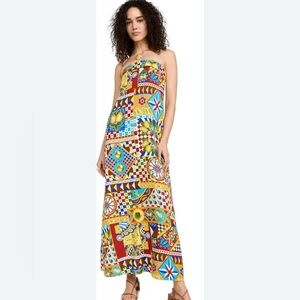Seven Wonders Saphira Strapless Maxi Dress in Phaedra Print